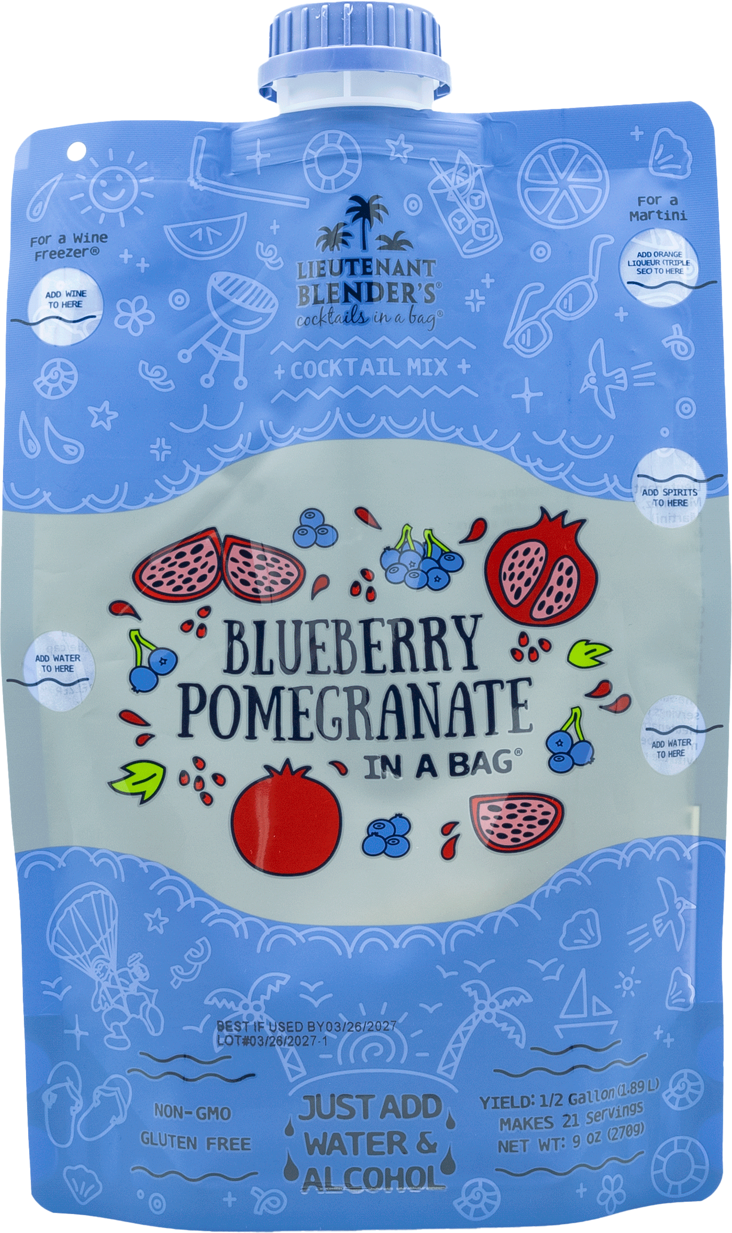 Blueberry Pomegranate In A Bag