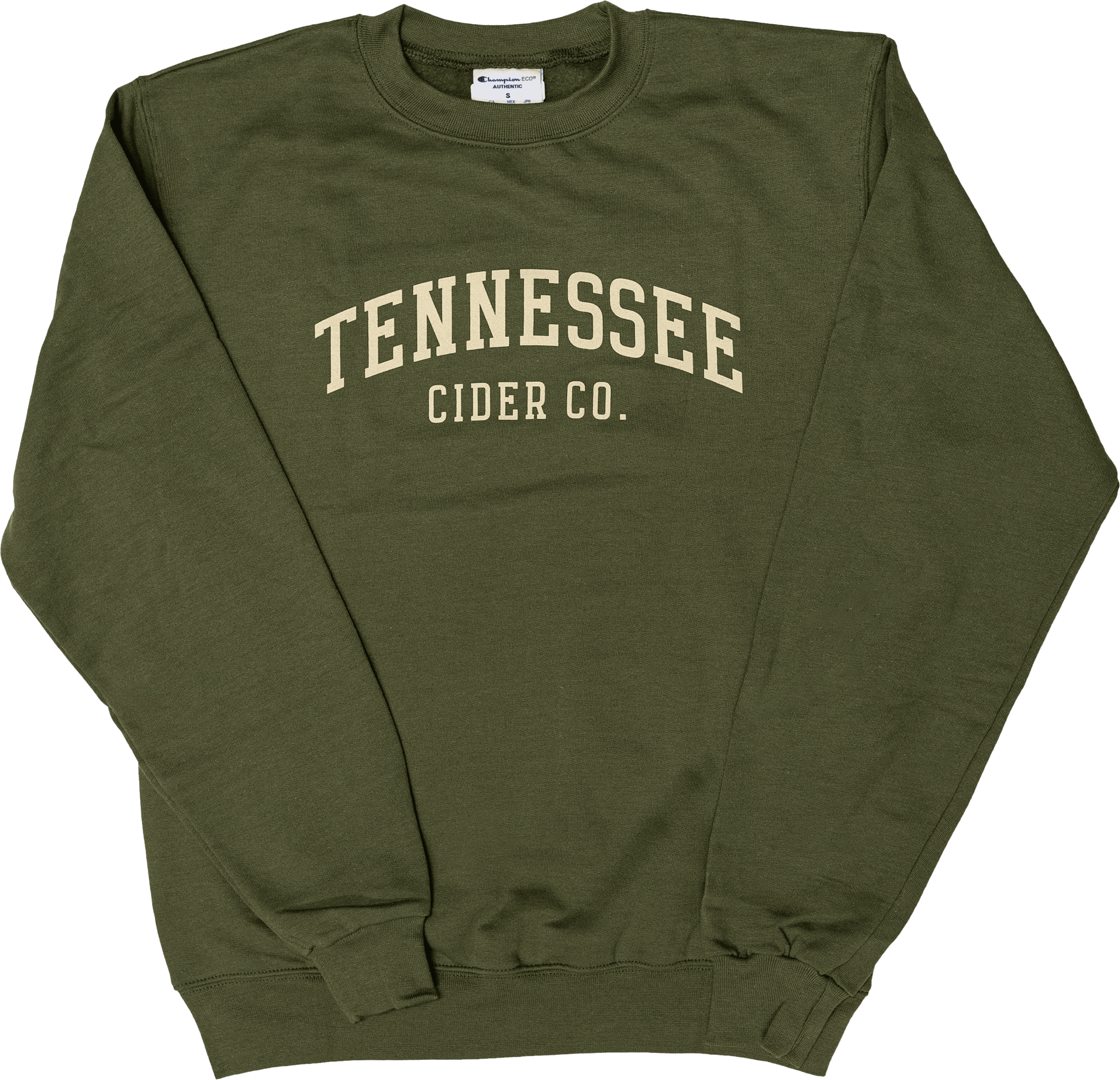 Olive TCC Champion Crewneck